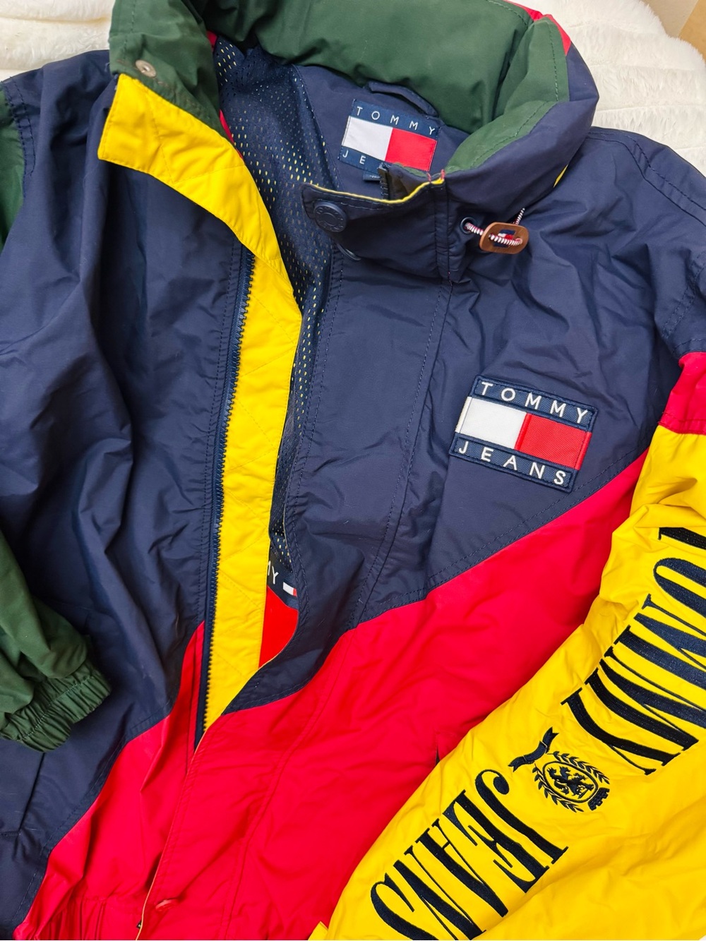 Tommy Hilfiger Tommy Jeans Colorblock Mens Sailing/Resortwear Y2K Jacket